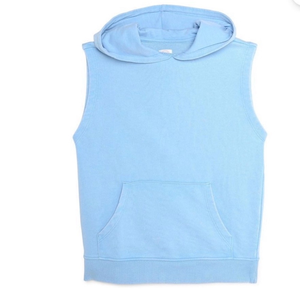 Kids Light Blue Sleeveless Hoodie NWT